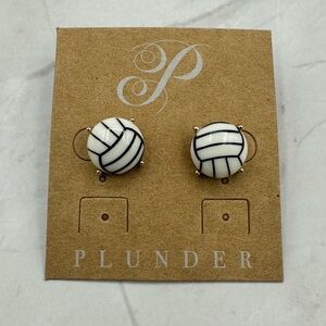 Black & White Geometric Stud Earrings | Minimalist Statement Studs